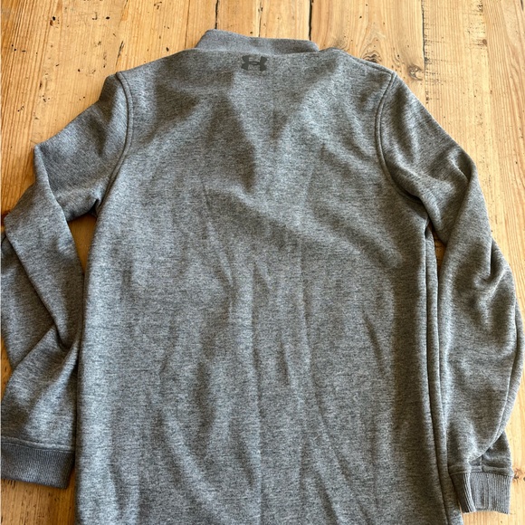 Men’s under armour 1/4 zip sweater, adult small, navy/grey - Picture 4 of 4